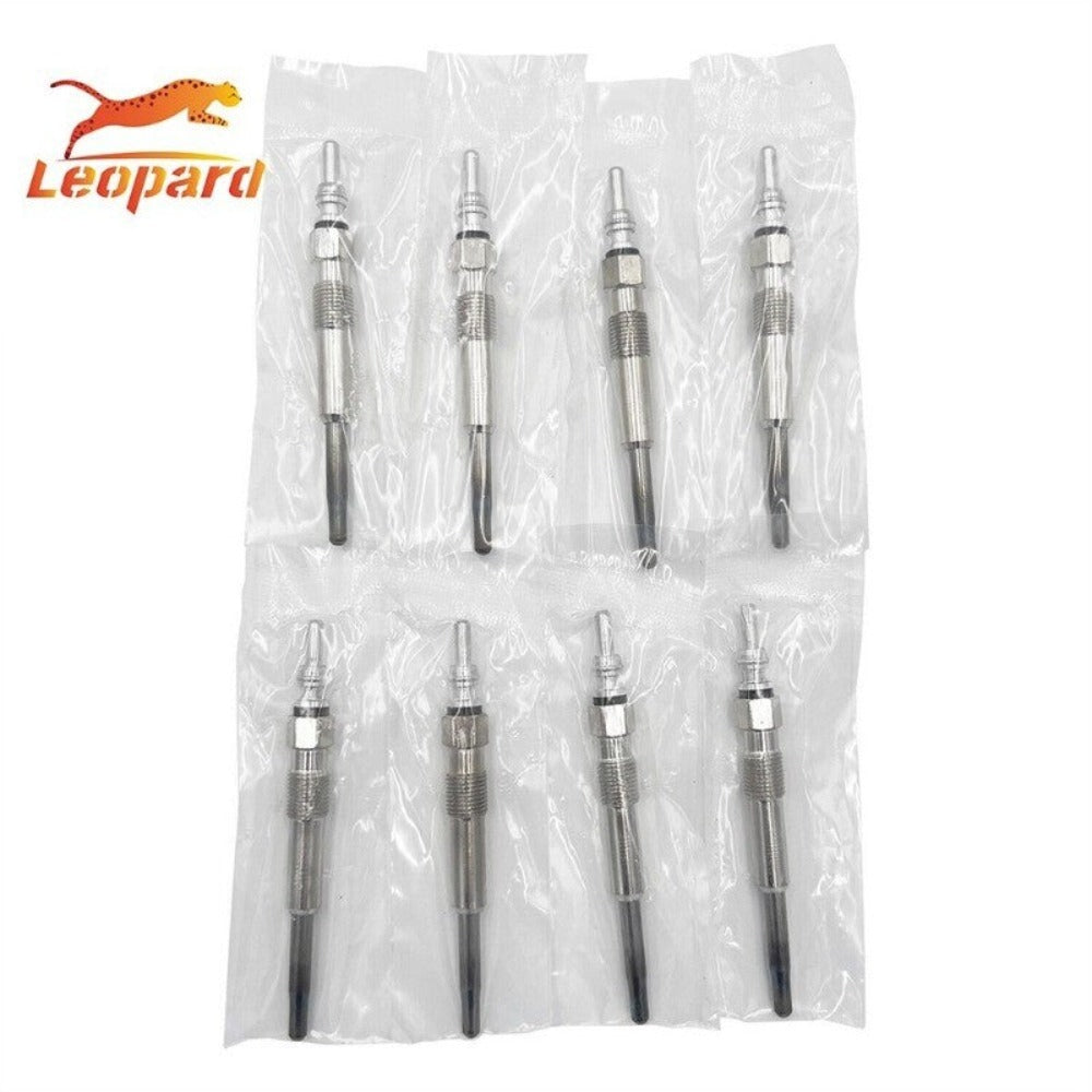 Leopard Glow Plug 8pcs For AUDI SEAT SKODA Octavia VW Caddy 1.4-2L 2003 12639701